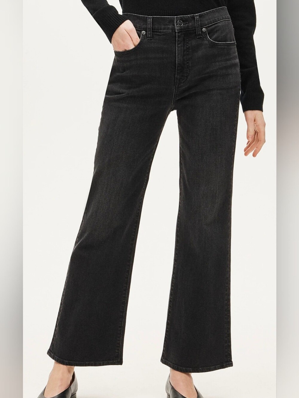 J.Crew Charley Kickout Cropped Jeans NWT Size 28 High Rise Midnight Wash